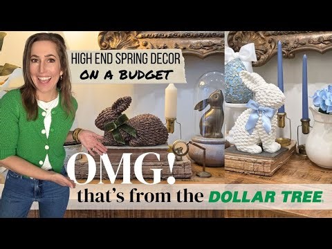 Dollar Tree Spring DIYs | High-End Decor Makeovers You Won’t Believe | Spring DIY Decor Ideas
