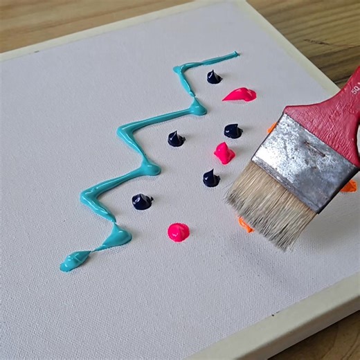 Acrylic abstract painting 🎨✍️✨️ Easy painting technique 😍😍 . . . . . . #acrylicpainting #easyart #facebookpost #fbreels #abstractart #facebookviral | Suraj fine arts