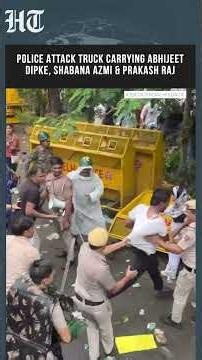Police Stop Truck Carrying Abhijeet Dipke, Shabana Azmi & Prakash Raj During Major Protest |#shorts