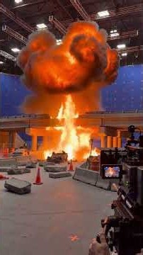 What a Car Explosion Looks Like Behind the Camera #ai #behindthescenes