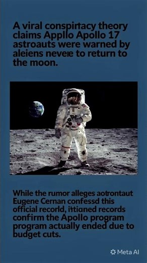 🚨 ALIEN WARNING?! The Wild Apollo 17 Moon Conspiracy Going Viral! 👽 #Shorts #USNews #Space