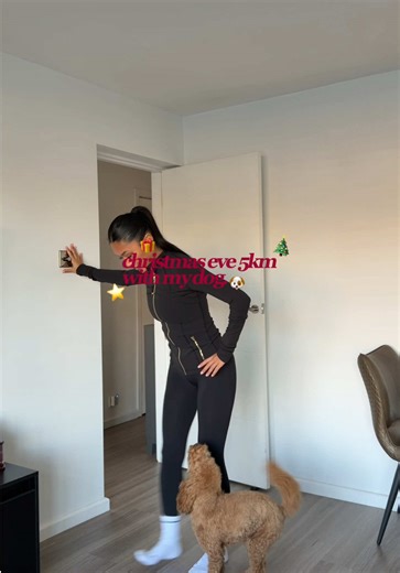 week off from running because of shin splints, but brought my dog with me for my first run back 🥹 #christmas #running #runtok #runningtips #christmasrun