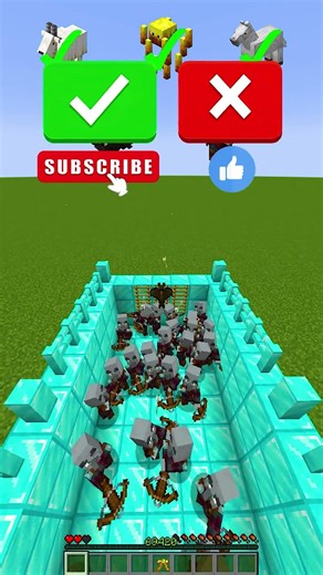 Minecraft Mobs vs Piligers🏹 999IQ Escape for Brainrot! #minecraft #mc #minecraftshorts #brainrot