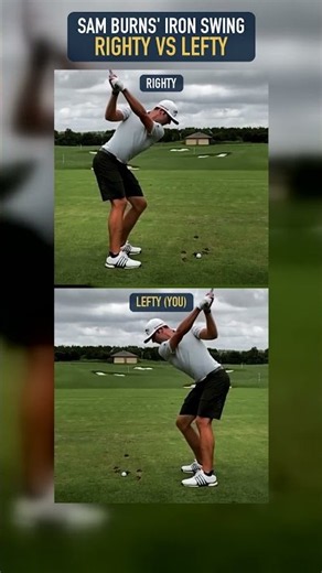 Sam Burns Iron Swing: Righty vs Lefty 🪞