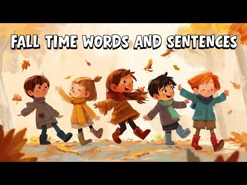 Fall Time Words and Sentences (Spanish Subtitles)