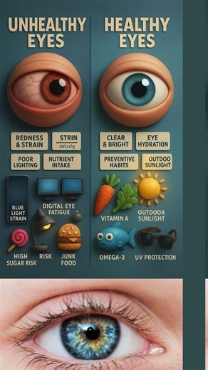 Your Eyes Are Warning You 😱 | Healthy vs Unhealthy Eyes