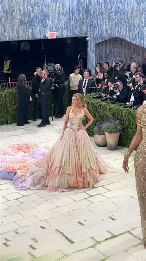 #BlakeLively hits the #MetGala carpet hours after settling her lawsuit