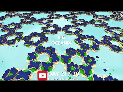 Day 21 of 30 Scripts - BIG - Oceanix - Hexagonal Module | Rhino & Grasshopper Parametric Tutorial