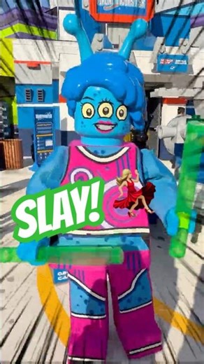 An Alien Dancer at LEGOLAND Florida Prancing and Dancing!
