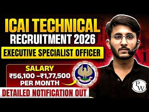ICAI Technical Recruitment 2026 | Executive Specialist Officer | Detailed Notification Out