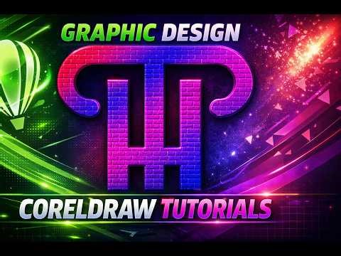 CorelDRAW Logo Design Tutorial | 3D Brick Text Effect in CorelDRAW (Step by Step)