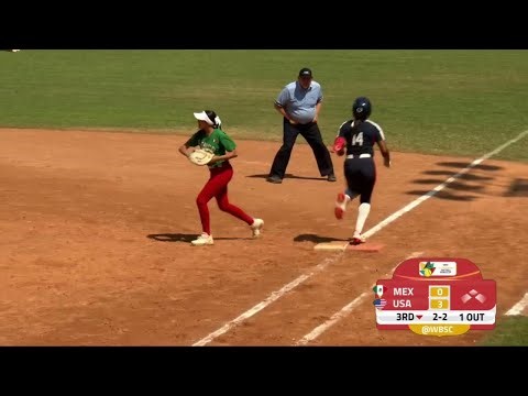 Mexico vs USA Resumen | WBSC U-15 Women's Softball World Cup 2025