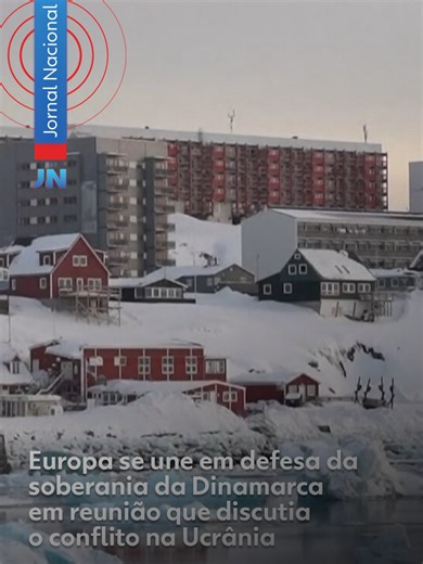Diante das ameaças de Trump - Líderes europeus saíram em defesa da soberania da Groenlândia e da Dinamarca. As ameaças provocaram indignação na Dinamarca, que controla mais de 200 anos o território autônomo da Groenlândia. O governo da Groenlândia também reagiu: chegou a pedir mais respeito a Donald Trump. Mas a preocupação é de todo o continente europeu, por causa do risco de um rompimento nunca visto na OTAN. A aliança militar do ocidente foi criada para enfrentar adversários externos e não pa