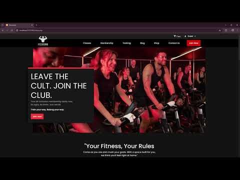 Modern Gym Website Project | HTML CSS PHP JavaScript Demo