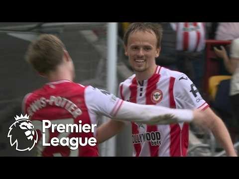Mikkel Damsgaard nets Brentford's third against West Ham | Premier League | NBC Sports