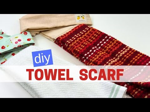 DIY Towel Scarf / The Simple Way
