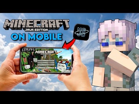 Playing Minecraft Java Edition.. But On Mobile!! 