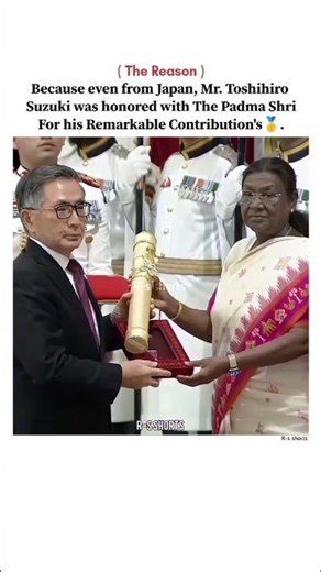 India honours a Japanese National 🥇. #toshihirosuzuki #nationalawardwinner #trendingshorts #editing