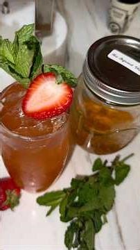 Vodka infused Ruby Patch w/ Muddled Strawberries & Mint #deezcocktails #shortsfeed #recommended #tip
