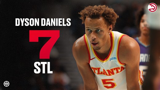 The Great Barrier Thief strikes 7 times in Hawks Win over Charlotte | Dyson Daniels Highlights