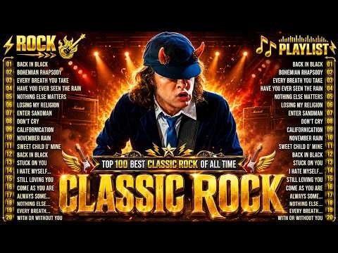 AC/DC, Queen, Bon Jovi, Scorpions, Aerosmith, Nirvana, Guns N Roses 🔥 Classic Rock Songs 70s 80s 90s