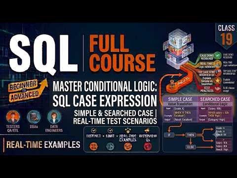 Class 19 | CASE Expression Exercise | SQL Tutorial for Beginners