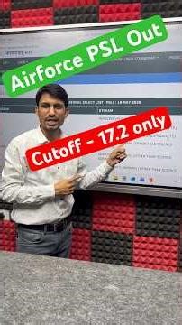 Airforce PSL Out 2026 / Airforce PSL Cutoff / Airforce PSL all India Cutoff / Airforce PSL News 2026