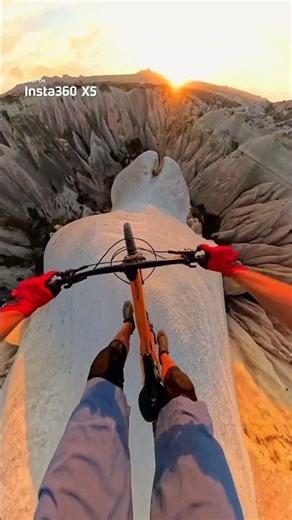 I'm shaking just watching this 😬 | Insta360 X5 #mountainbike