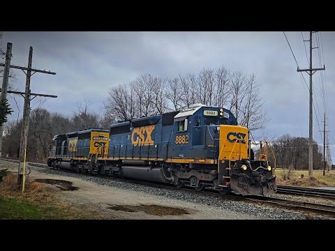 CSX Local Switching in Howell, Michigan | Powerful Moves Caught on Camera!