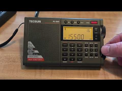 Received brand new Tecsun PL-520 portable receiver LW ME SW FM DSP with SSB