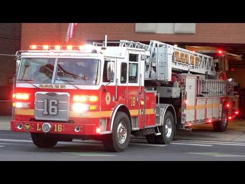 Philadelphia Fire Department Ladder 16 Responding