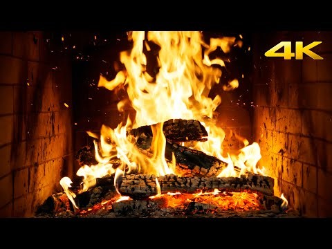 🔥 FIREPLACE Snow SILENCE with Slow-Burning LOGS and Peaceful CRACKLES for Cozy WINTER Mornings