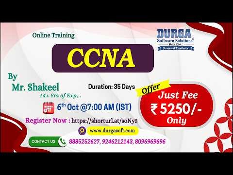 CCNA Online Training @ DURGASOFT