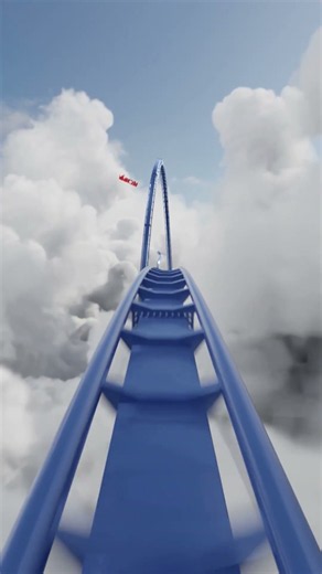 Blender Roller Coaster | Physics Simulation in the Clouds