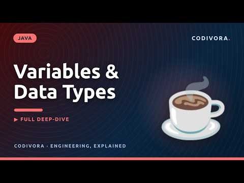Java Data Types & Variables Explained (Primitives)