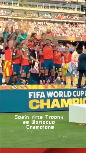 Champions of the World! 🏆⚽️ Spain Lifts the FIFA World Cup!
