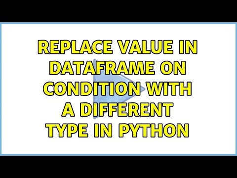 Replace value in dataframe on condition with a different type in python