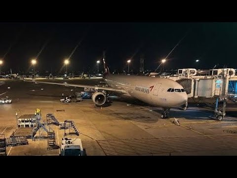 AIRBUS A330-300 TAXYING TO DOCKING STATION: DISEMBARKATION #truth #jesus #Catholic #mary #joseph#ihs