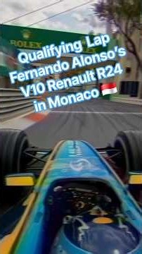 POV: You're qualifying at Monaco in the Renault R24. 🏎🏁🎧 #formula1 #renaultracing #monacocircuit