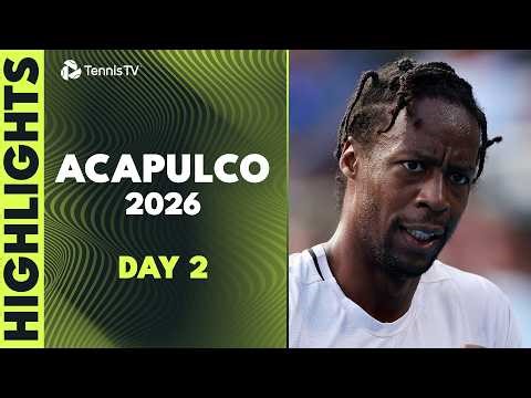 Ruud Faces Wu; Monfils, Zverev, Dimitrov Feature | Acapulco 2026 Day 2 Highlights