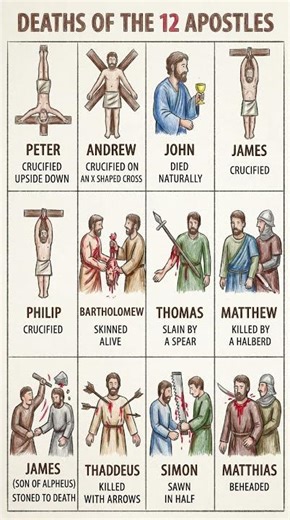 Know This! The Brutal Death of Jesus' Apostles. #christianhistory #biblestories #faithingod #jesus