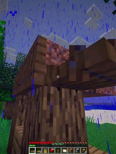 Minecraft If A Starter Base Is Built In 40 Sec...🤯 (World's Smallest Violin) #minecraft #shorts