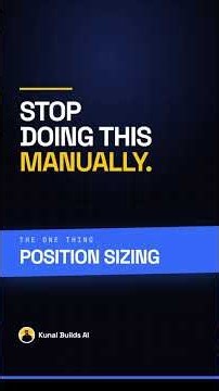 How an Algorithmic Trading Bot Starts: The Position Sizing Explained