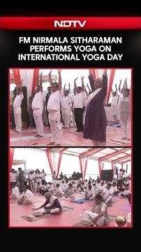 Yoga Day | FM Nirmala Sitharaman Performs Yoga On International Yoga Day