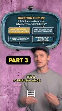 Trial Balance Quiz (Part 3 of 5)