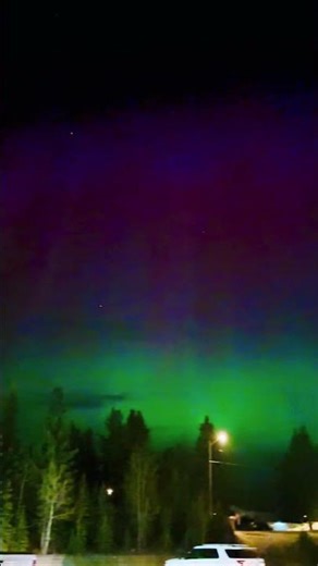 Beautiful Northern Lights, or aurora borealis, A “celestial dance" of ancestral spirits.#canada