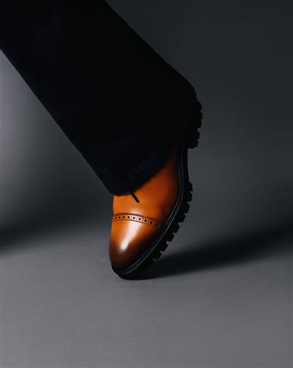Southern Gents Logan High Top Boots - Cognac + Black