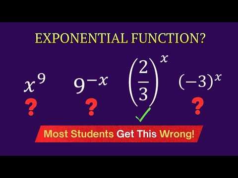 Exponential Functions: How to Recognize Them on Tests