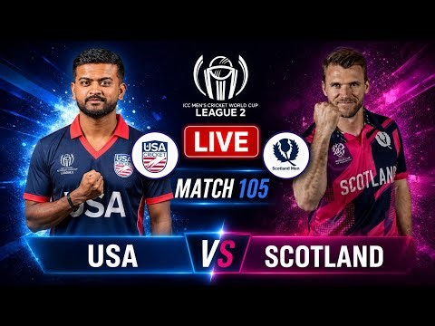 USA VS SCOTLAND CWC LEAGUE 2 105TH MATCH LIVE WITH COMMENTRY & SCORECARD | CRIIC TALK ASHISH
