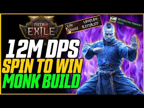 12M DPS! Huge Changes! Updated Best Spin To Win Martial Artist Build Guide! // Path of Exile 2
